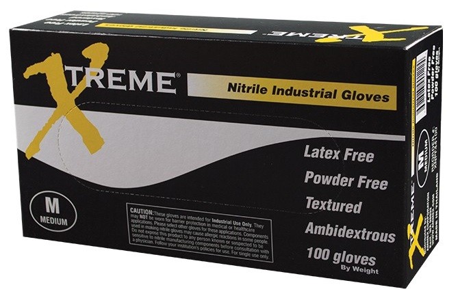 Ammex XNPF Xtreme Blue Nitrile Glove