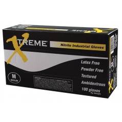 Ammex XNPF Xtreme Blue Nitrile Glove